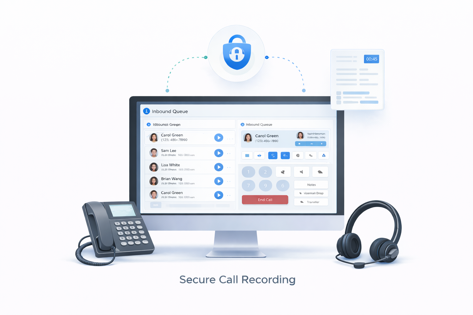 Secure Call Recording Software Call Centers